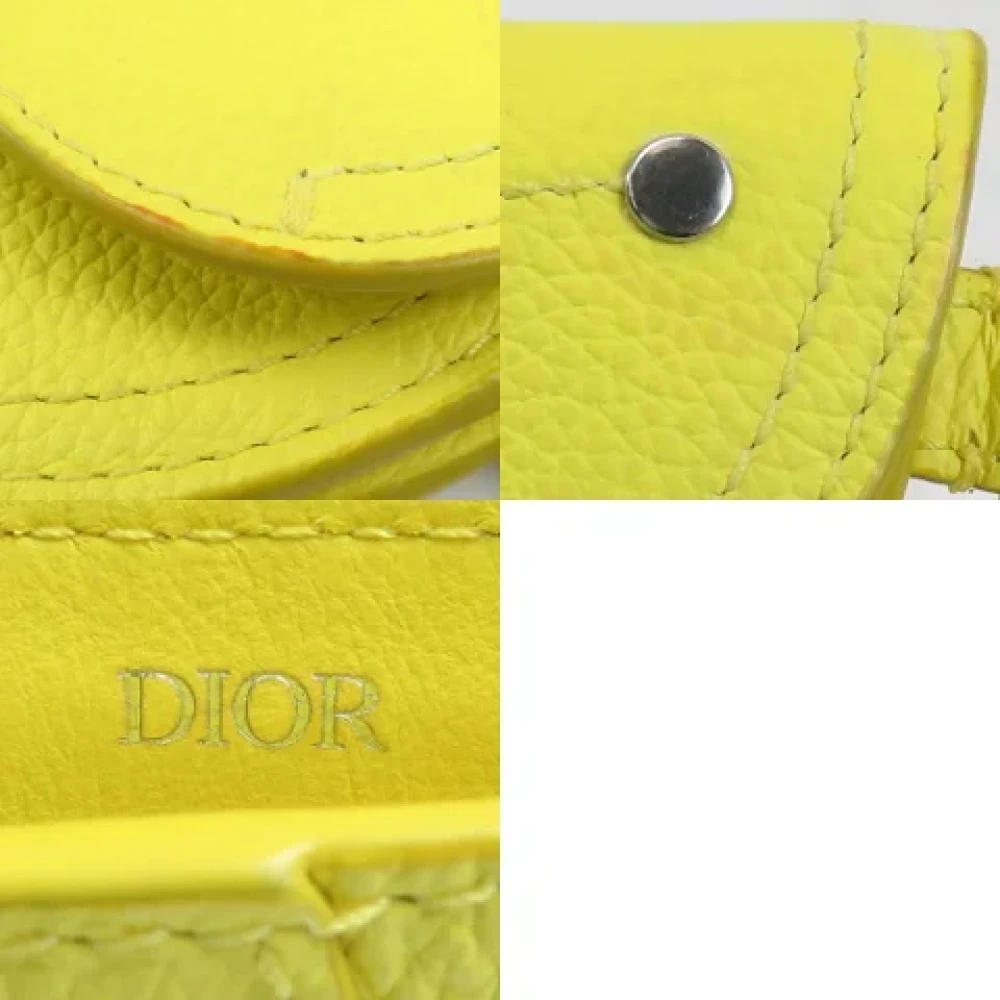 Dior Vintage Pre-owned Fabric dior-bags Yellow Dames
