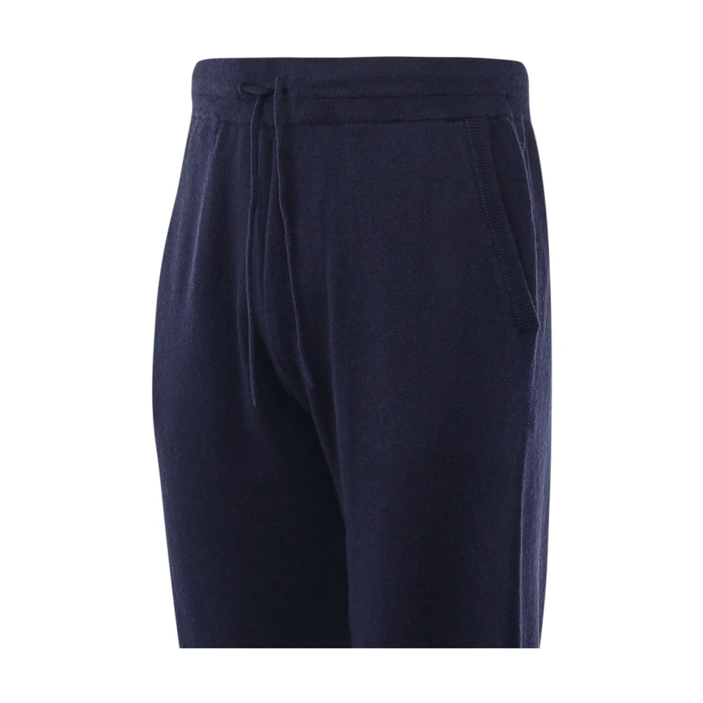 MC2 Saint Barth Blauwe Wollen Blend Pantalon Blue Heren