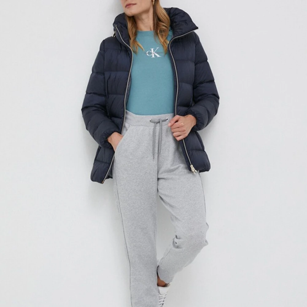 Geox Ademende Polyester Jas Charlene W3626E T2562 Blue Dames