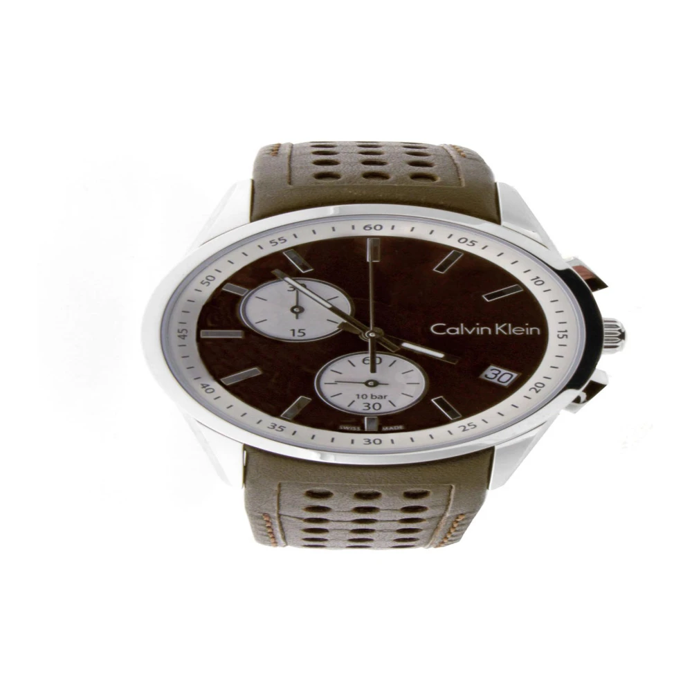 Mutige Lederarmband Quarzuhr | Calvin Klein | Uhren | Miinto