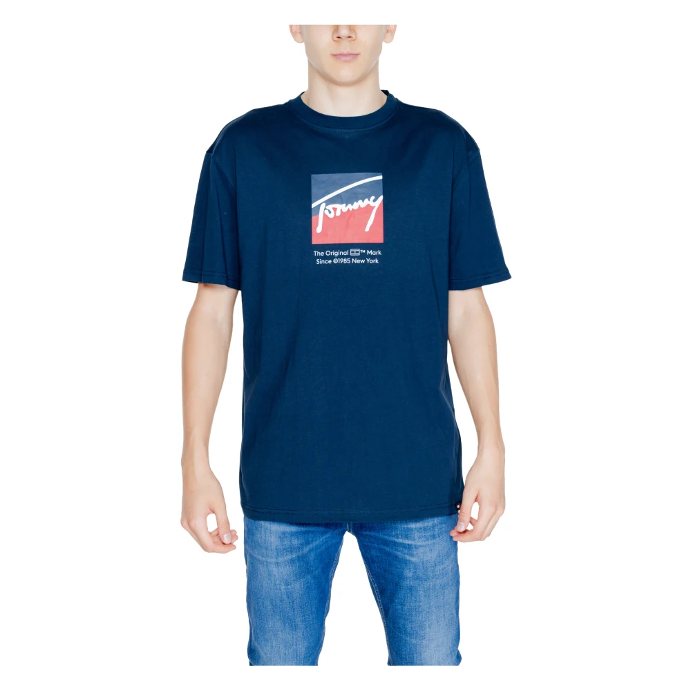 Tommy Jeans DNA Tee Herfst Winter Collectie Blue Heren