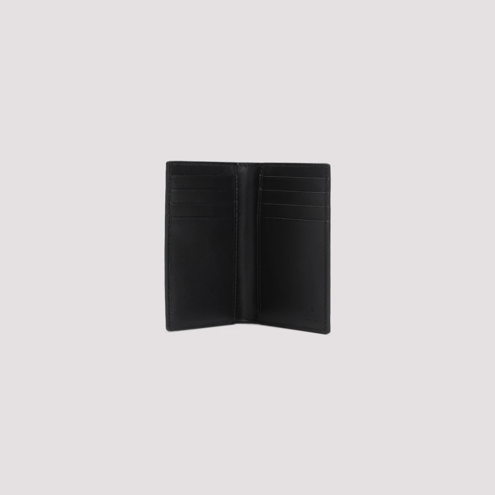 Gucci Leren Kaarthouder Portemonnee Black Heren