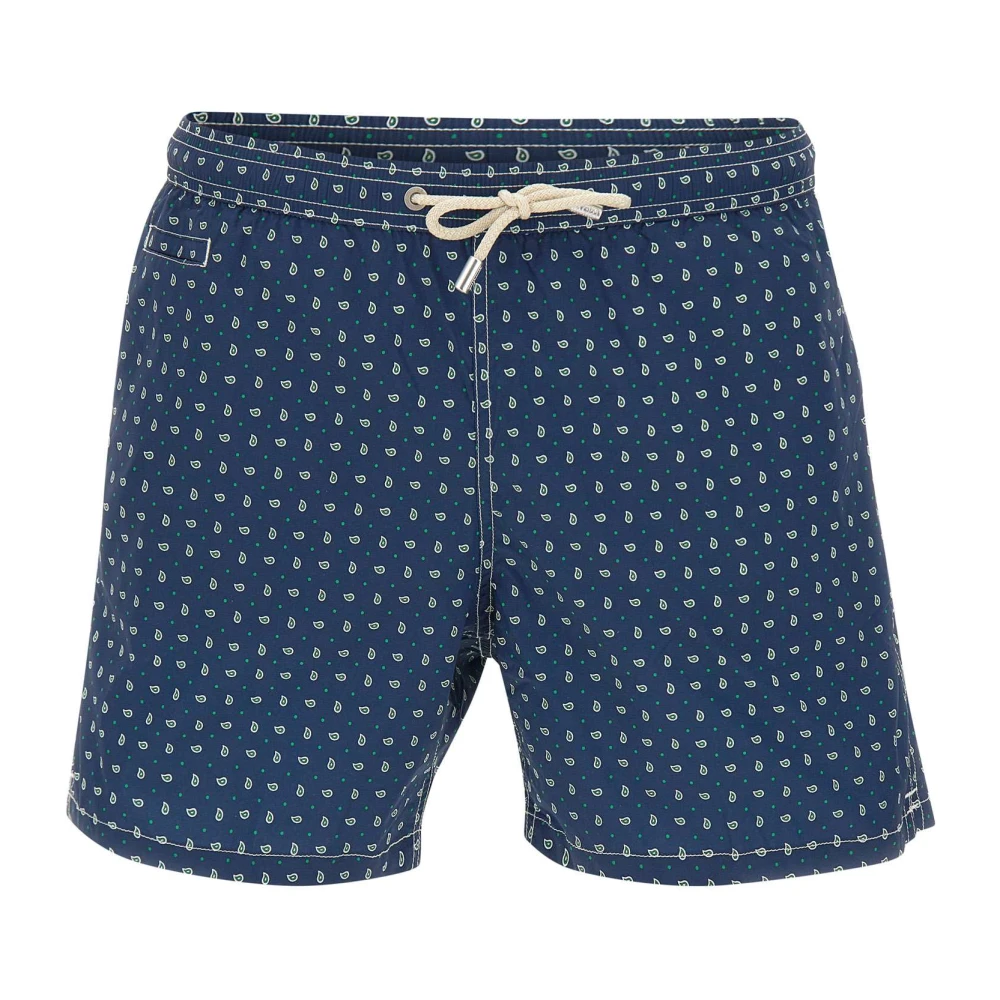 Mc2 Saint Barth Men's Blue Beachwear, Xl, Lighting Micro Stretch Swim Shorts