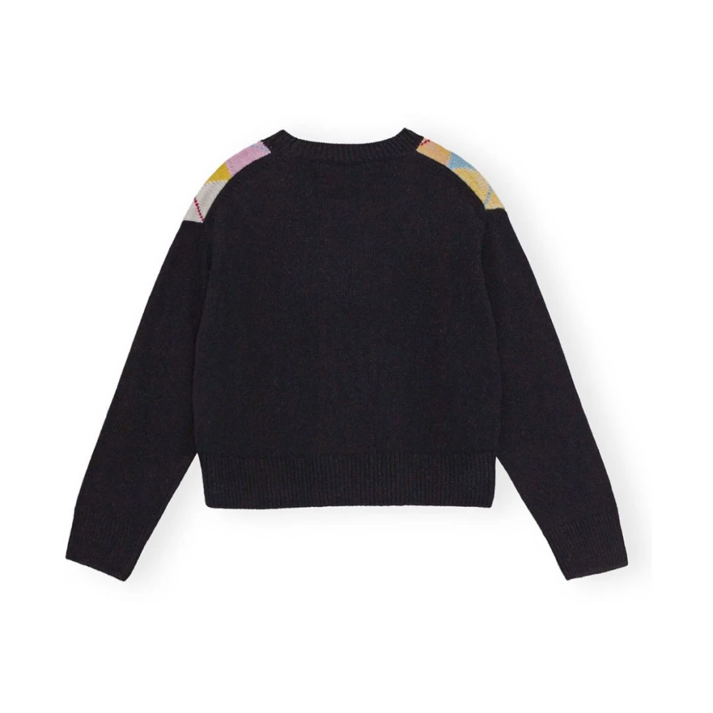 Ganni Harlequin Multicolor Diamant Trui Multicolor Dames