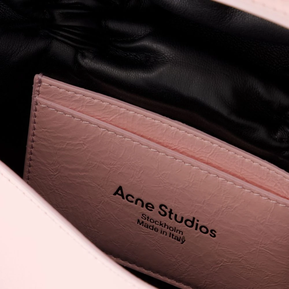 Acne Studios Roze leren Crossbody tas met meerdere zakken Pink Dames