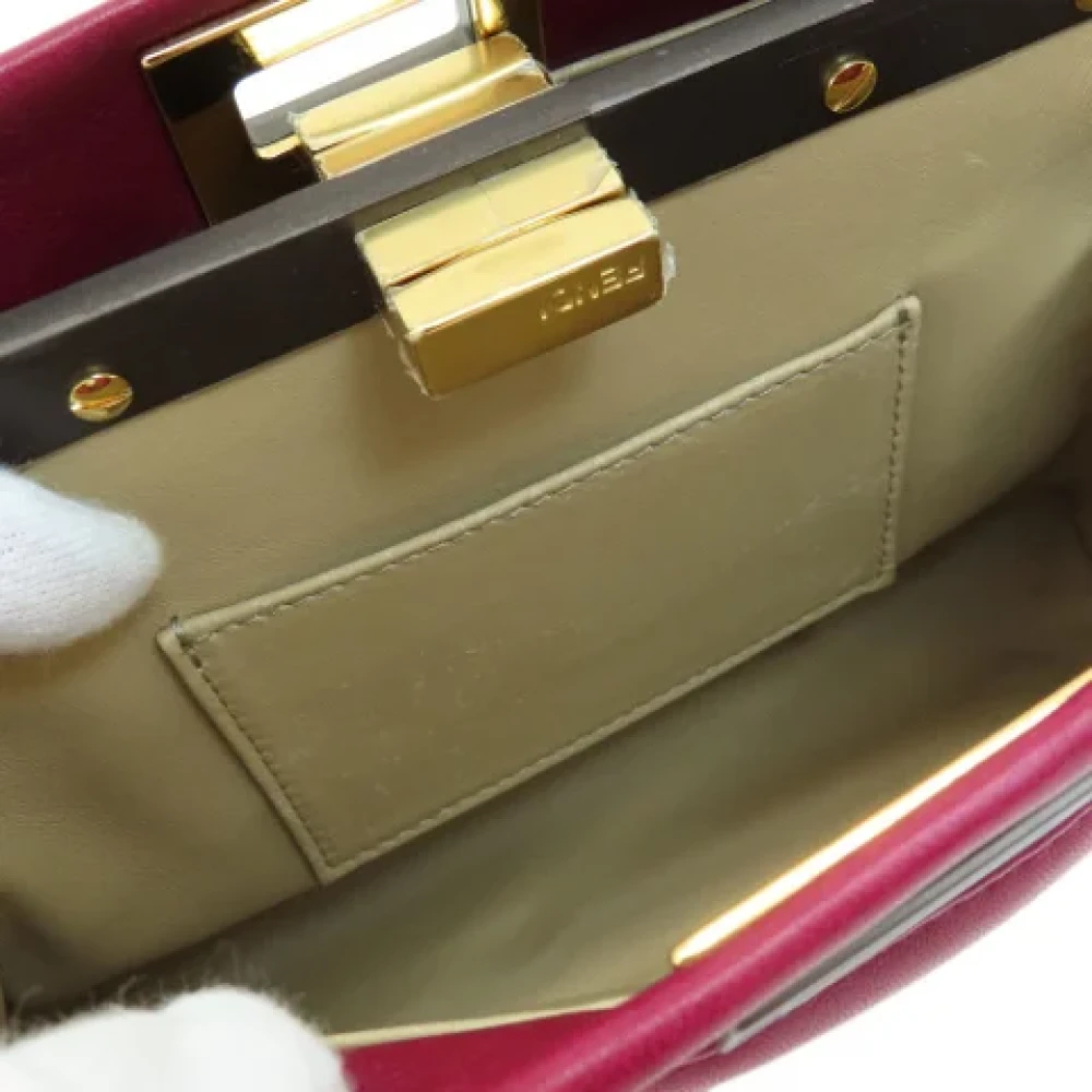 Fendi Vintage Pre-owned Fabric handbags Purple Dames