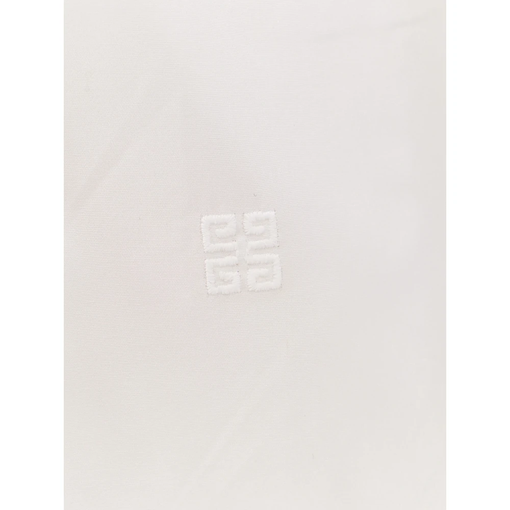 Givenchy Witte Overhemd met Geborduurd Logo White Heren