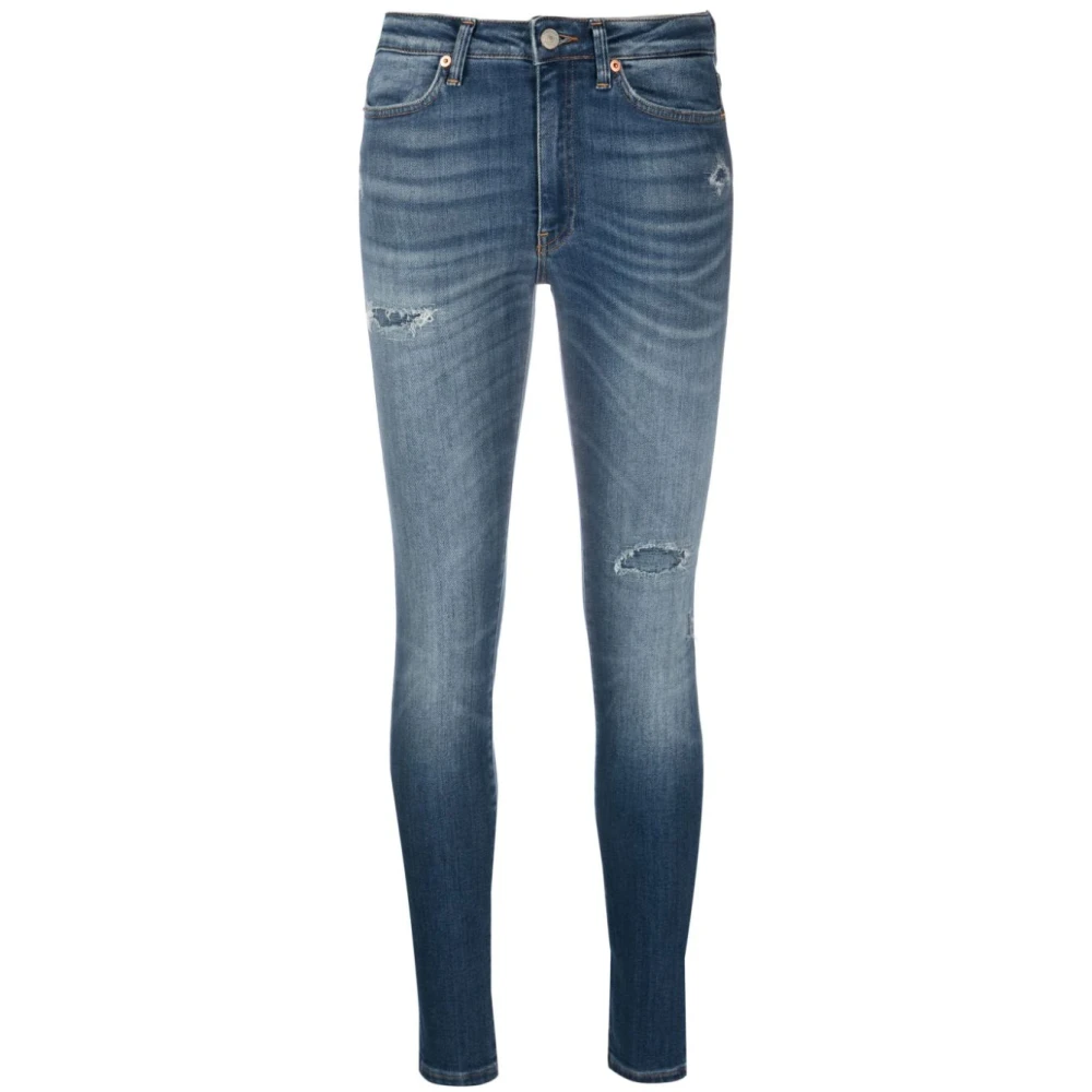 Dondup High Rise Skinny Jeans Blue Dames