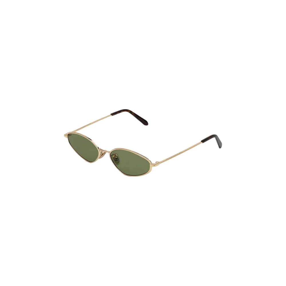 Retrosuperfuture Unisex Green Zo0 Luno Sunglasses Metal Gold Geometric Normal - Image 2