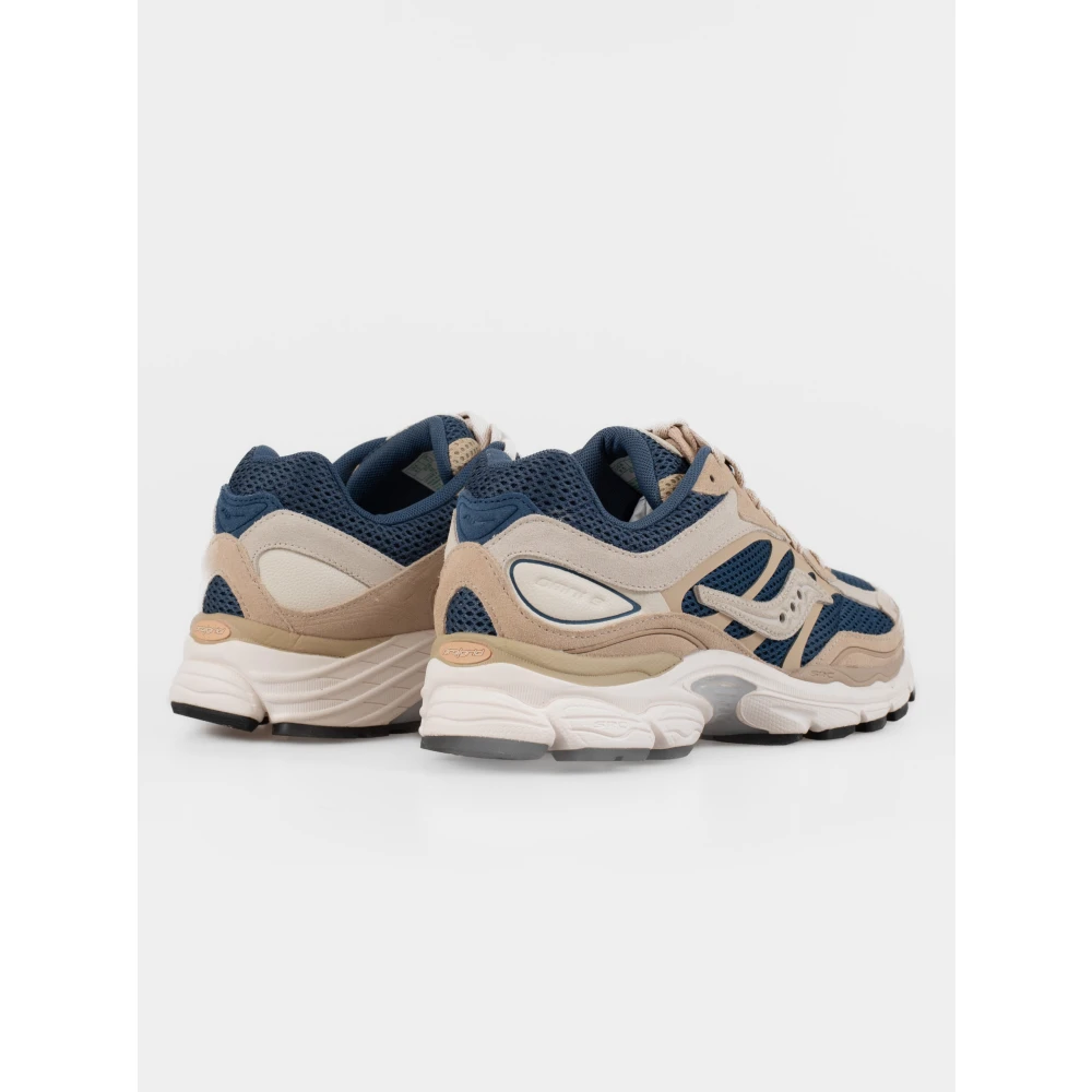 Saucony Kleurrijke Retro Tech Sneakers Beige Heren