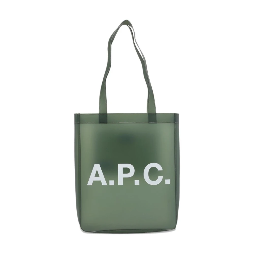 A.p.c. Kvinno Grön Väskor Dam, One Size, Lou Tote Bag