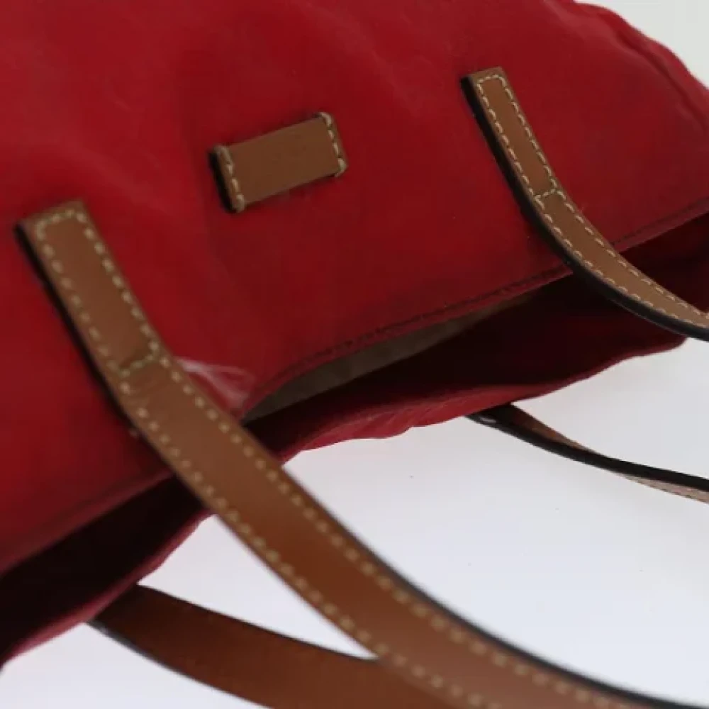 Gucci Vintage Pre-owned Canvas totes Red Dames