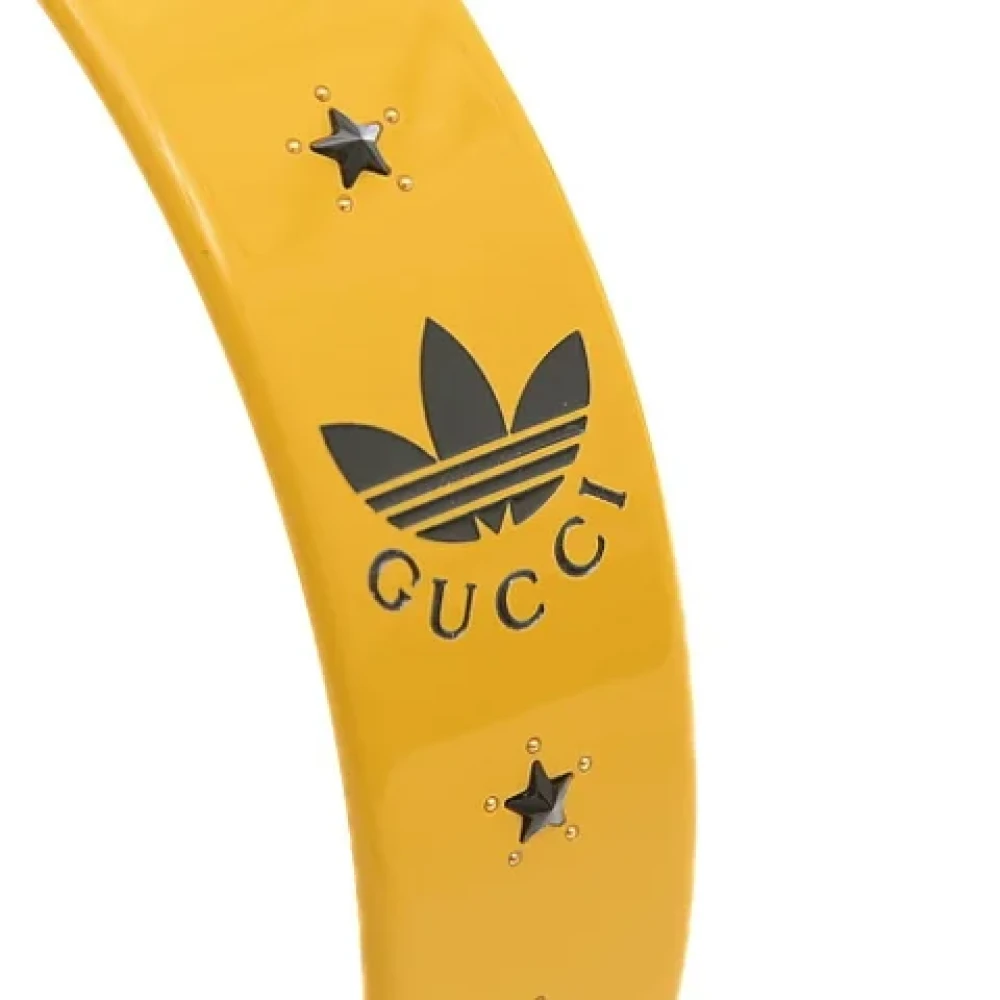 Gucci Vintage Pre-owned Plastic hair-accessories Yellow Dames