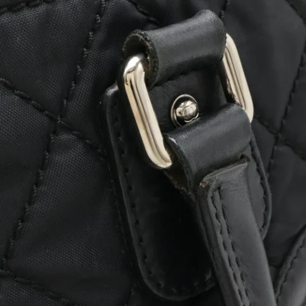 Chanel Vintage Pre-owned Leather handbags Black Dames
