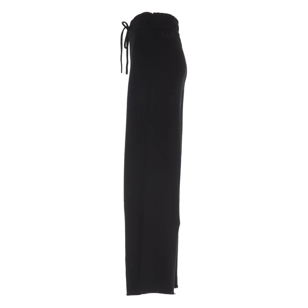 MC2 Saint Barth Zwarte Palazzo Broek Elegante Stijl Black Dames