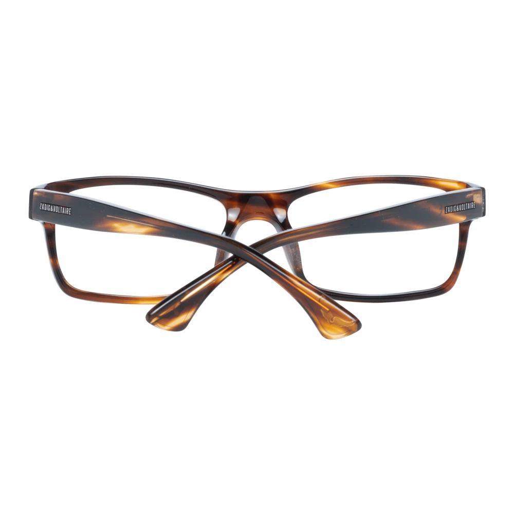 Zadig & Voltaire Bruine Rechthoekige Heren Optische Brillen Brown Heren