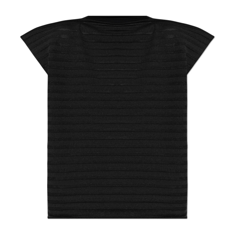 Issey Miyake Lattice Top van Pleats Please Black Dames