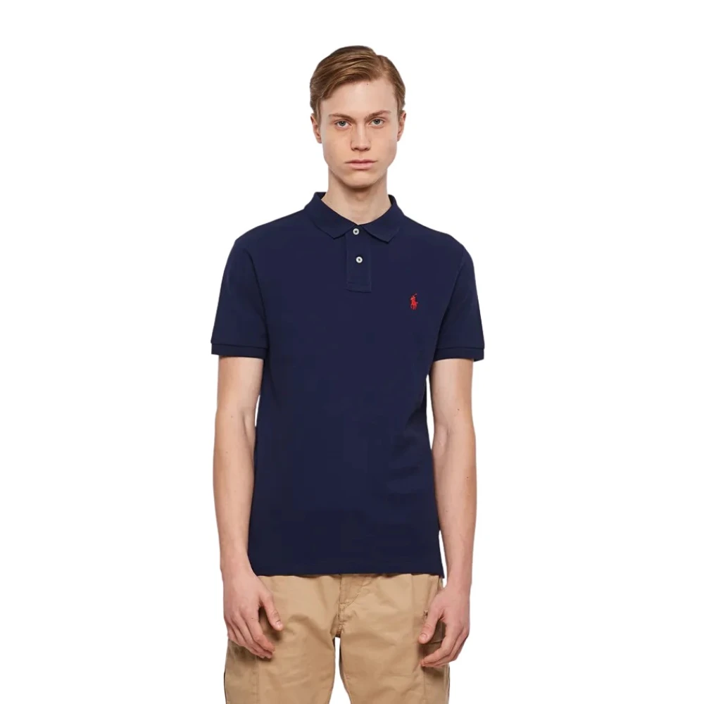 Polo Ralph Lauren Men's Blue Polo Shirts, S, Polo Shirts
