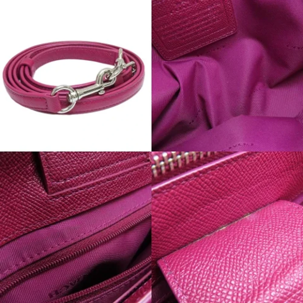 Coach Pre-owned Leather handbags Brown Dames