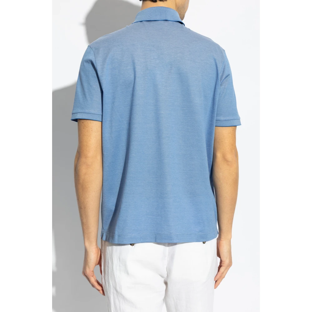 PAUL & SHARK Katoenen polo Blue Heren