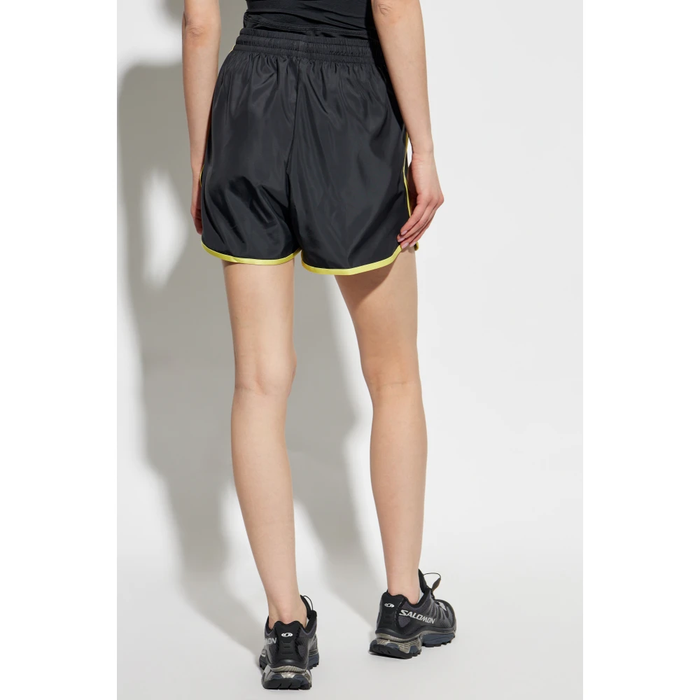 adidas Originals Shorts met geborduurd logo Yellow Dames