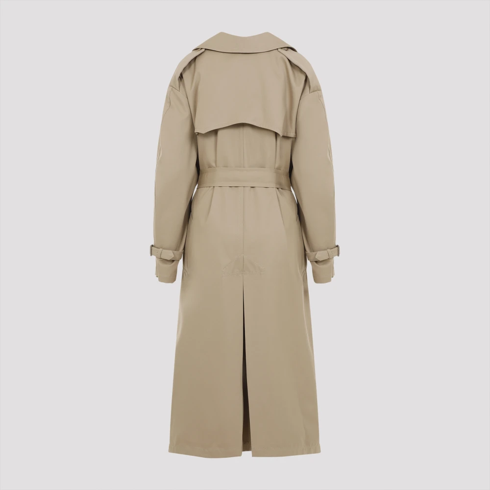 Moschino Beige Katoen Nylon Jas Beige Dames