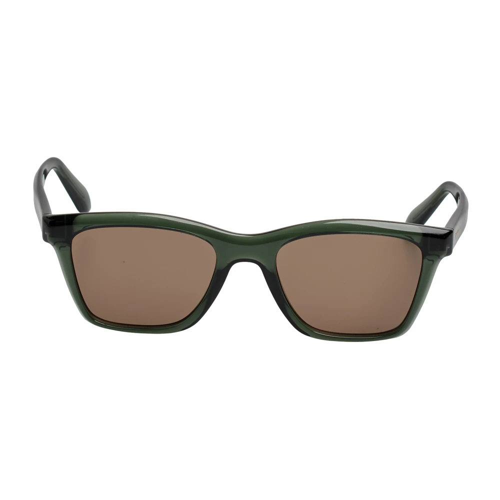 Ferragamo Green Sunglasses, Male, One Size, Rectangular Sunglasses