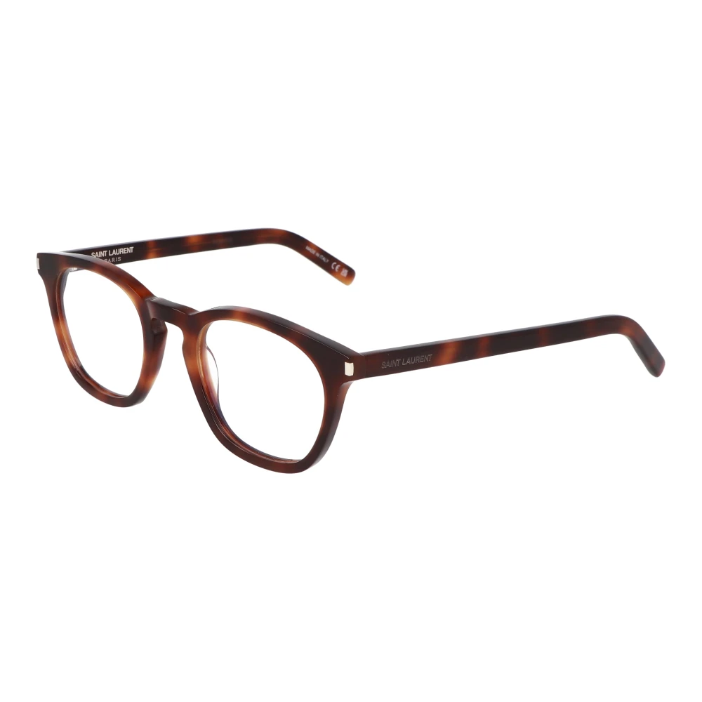 Saint Laurent Vierkante Brilmonturen Brown Unisex