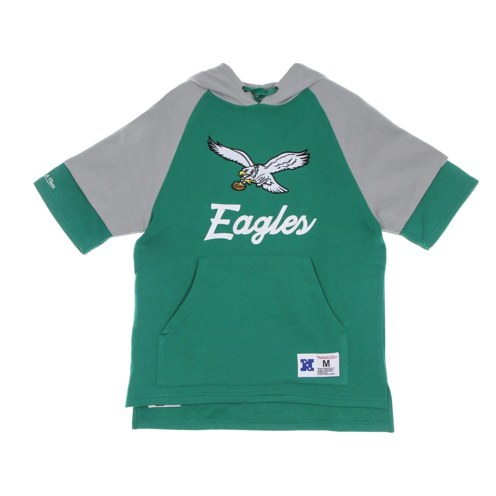 Mitchell & Ness NFL Eagles Short Sleeve Hoodie Groen Green Heren