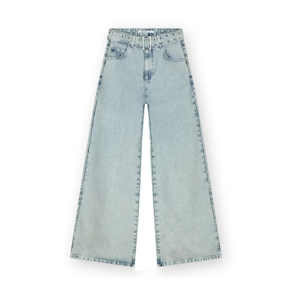 Homage Palazzo Jeans met Riem Blauw Blue Dames