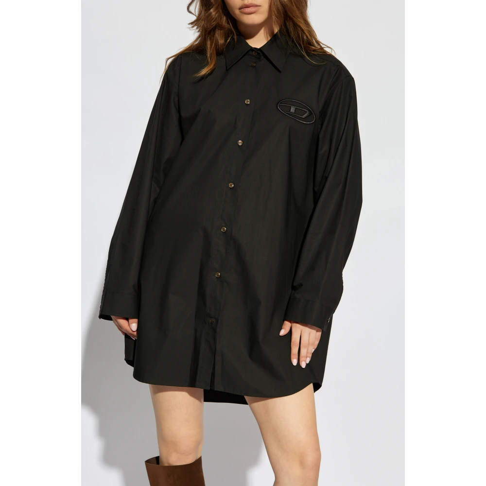 Diesel Jurk `D-Dalis` Black Dames