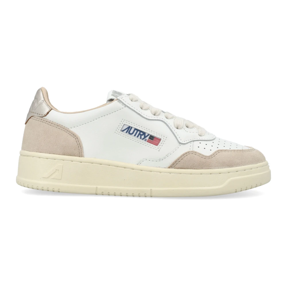 Autry Women's White Sneakers, 4 Uk, Medalist Low Trainers