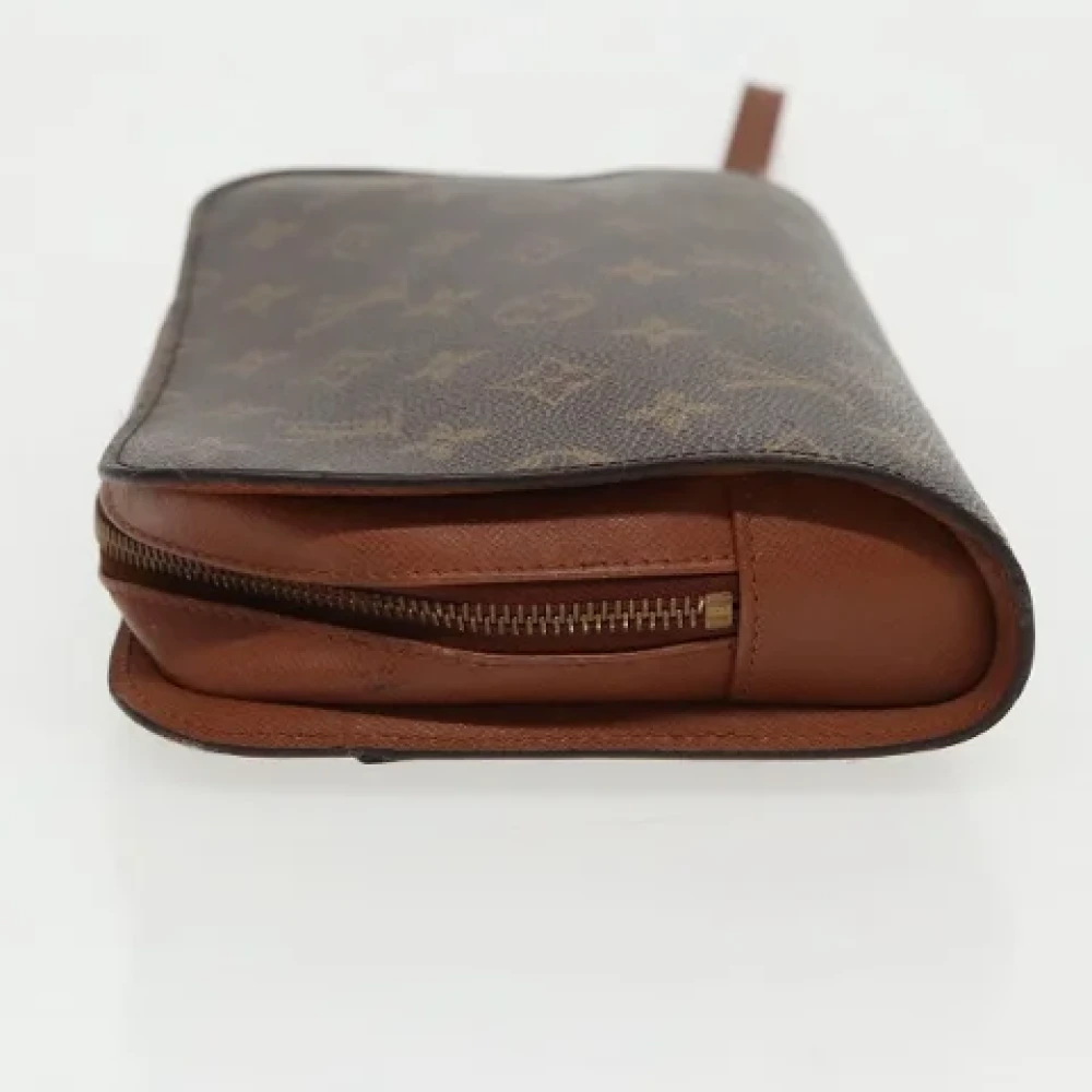 Louis Vuitton Vintage Pre-owned Canvas clutches Brown Dames