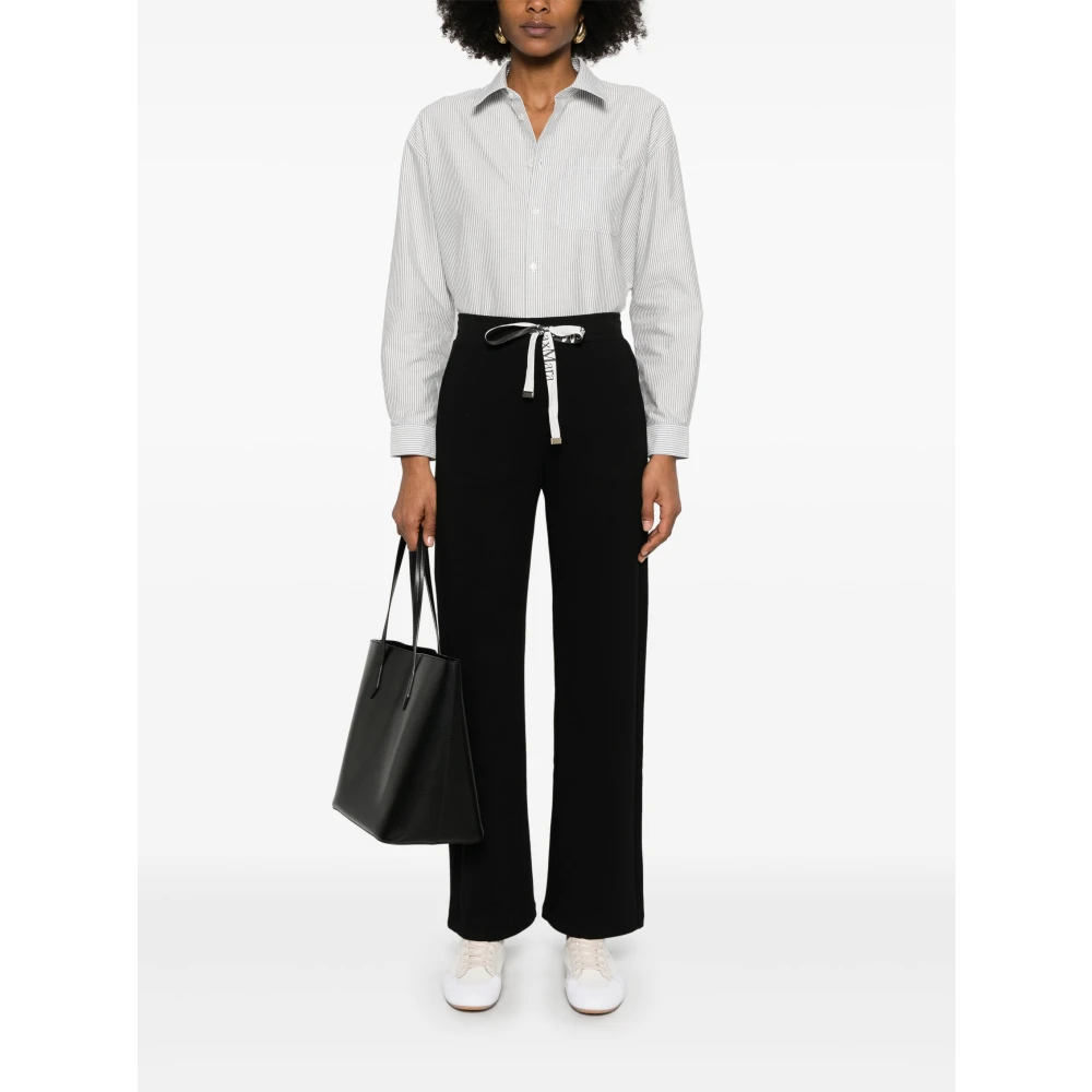 Max Mara Nero Bali Elegante Zwarte Jurk Black Dames