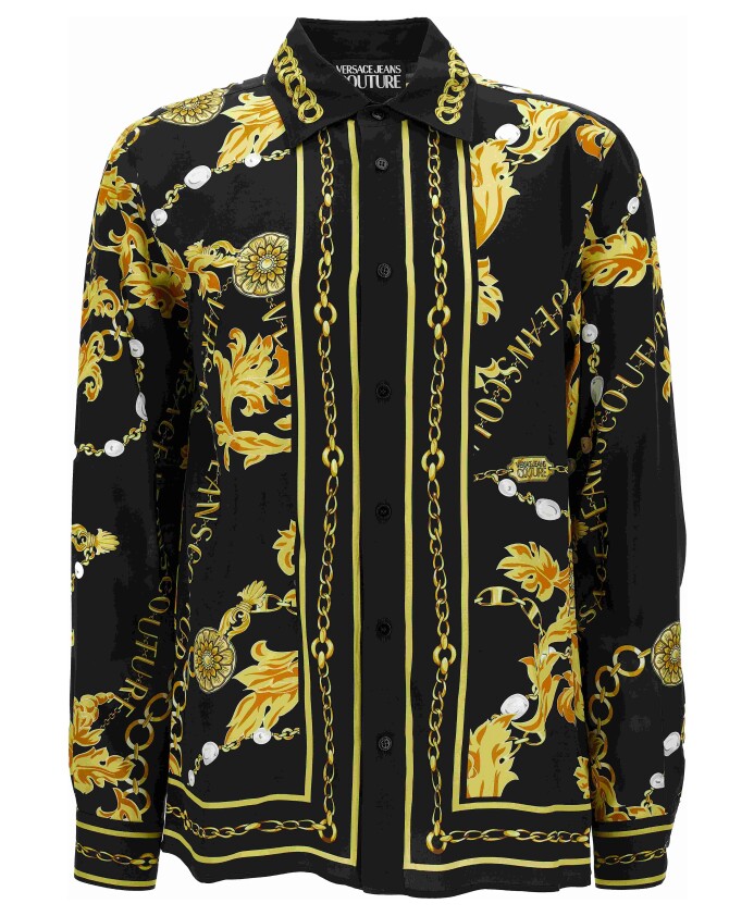 chemise-a-manches-longues-motif-baroque-noir