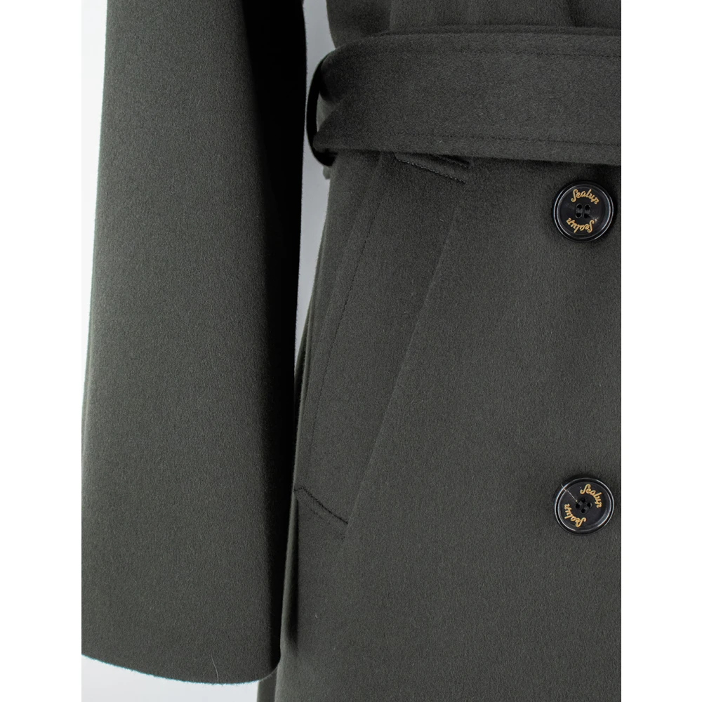Sealup Lange wollen jas met Thermore-vulling Green Dames