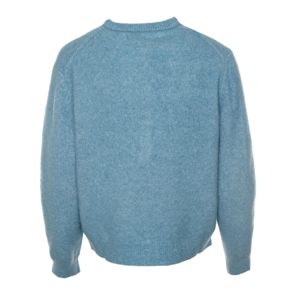 Samsøe Zachte Alpaca Wollen Cardigan Blue Dames