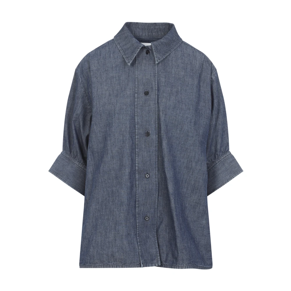 Jil Sander Women's Blue Boxy Cotton Shirt - Shirts - S - Blouses & Shirts
