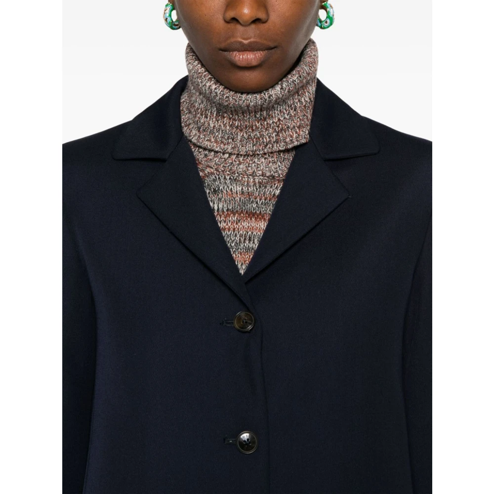 Herno Stijlvolle Twill Jas Blue Dames