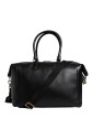 zwarte-leren-hand-schouder-duffel-tas