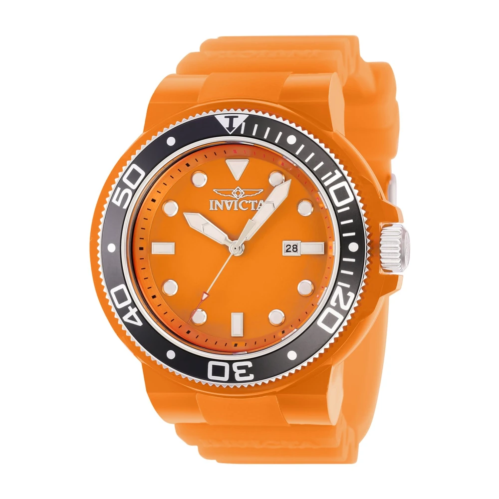 Invicta Watches Pro Diver Kvartsur - Orange Skiva Orange, Herr