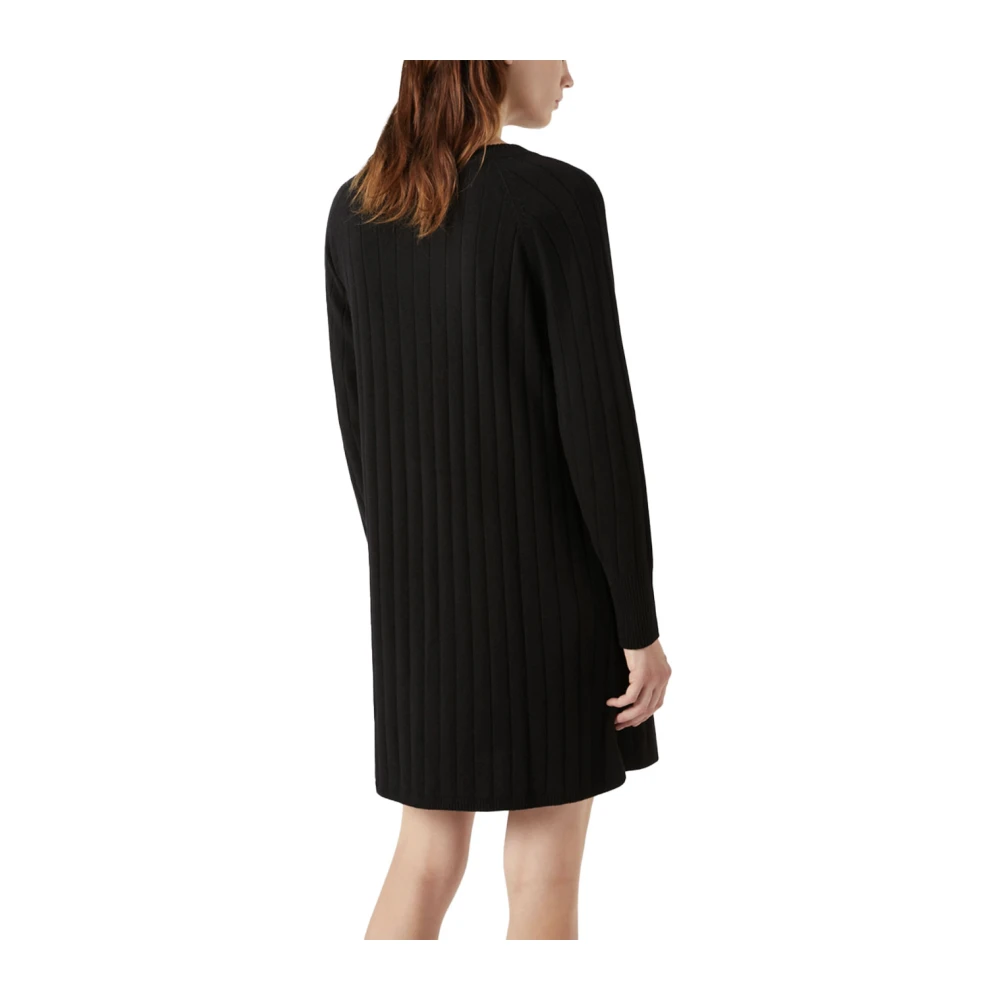 Pennyblack Wollen Gebreide Jurk Black Dames