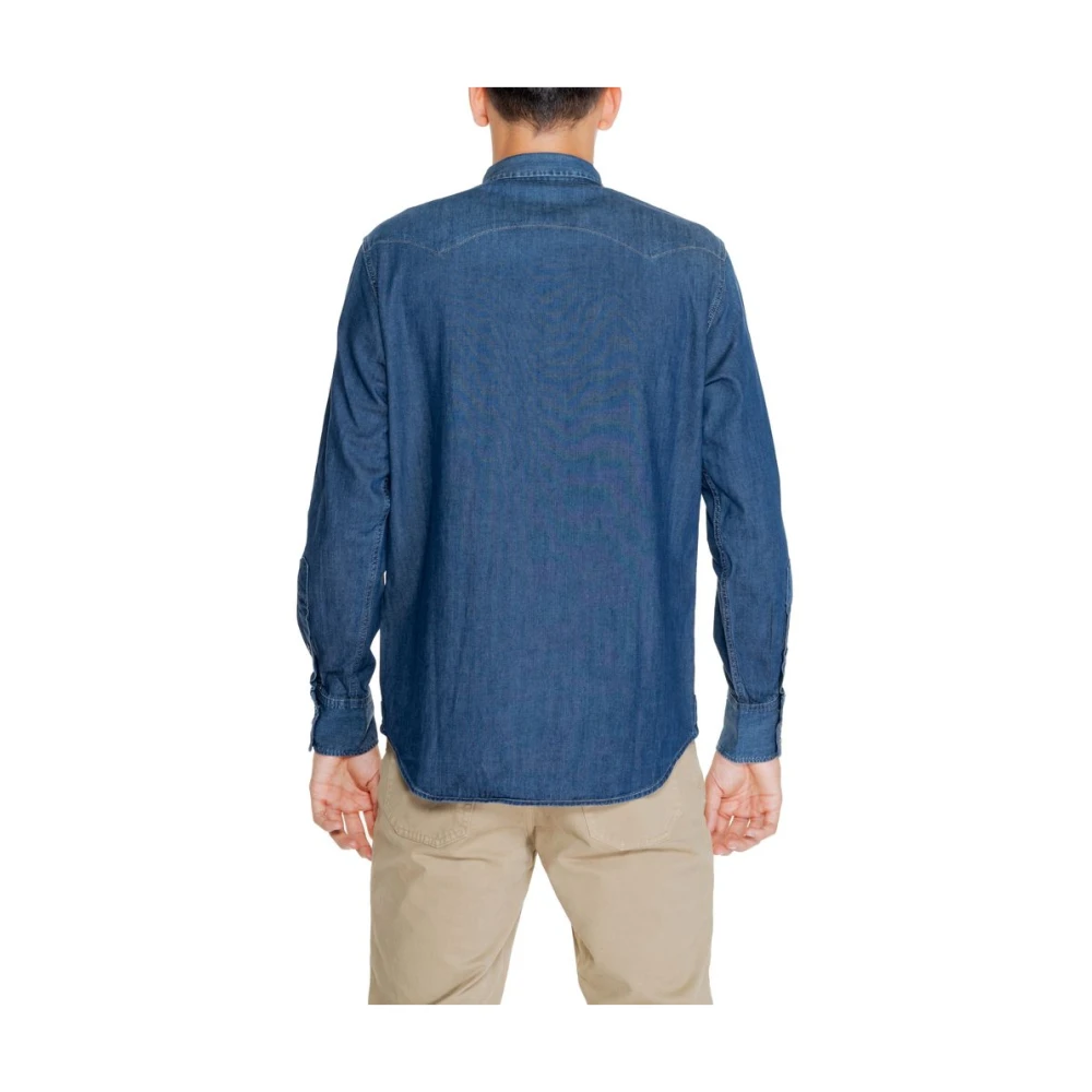 Replay Denim Overhemd Blue Heren