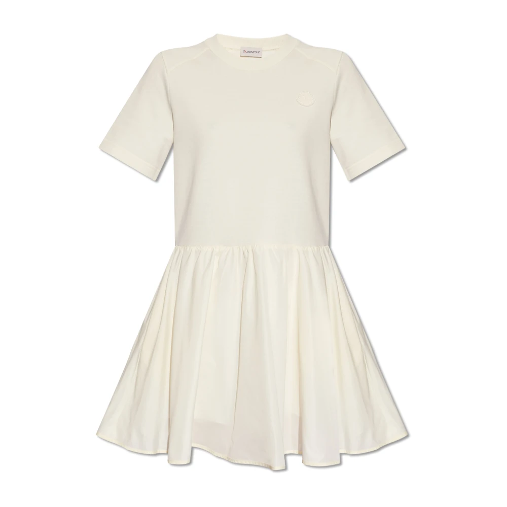 Moncler Femme Beige Robes, Taille: 40 Fr Robe À Manches Courtes