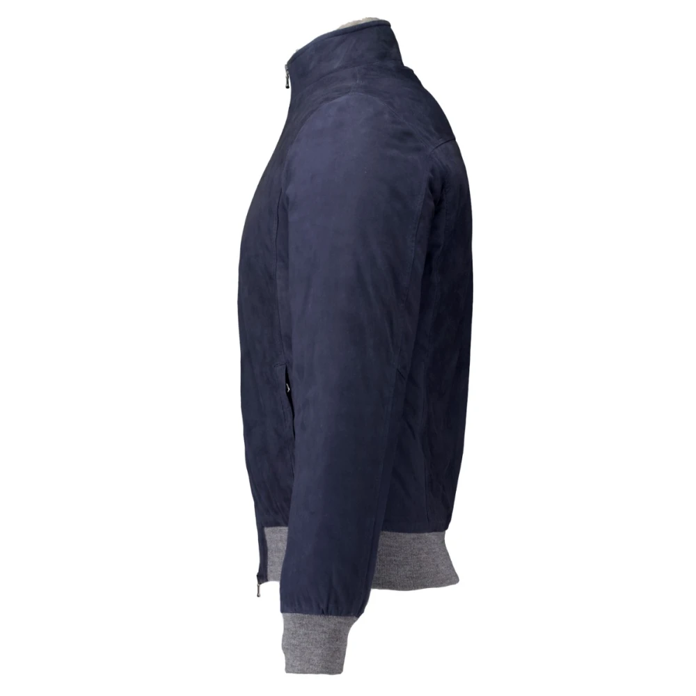 Barba Napoli Wolfjassen in Donkerblauw Blue Heren