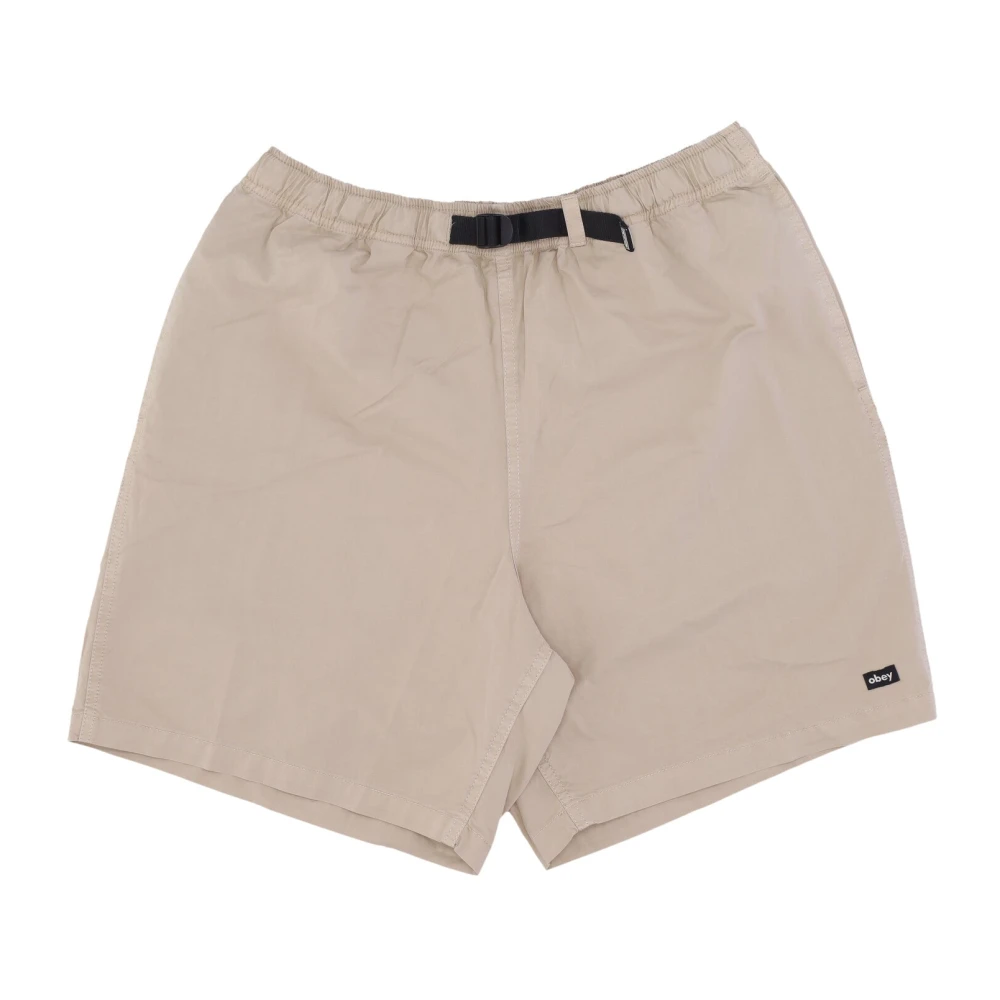 Obey Zilvergrijze Pigment Trail Korte Broek Gray Heren