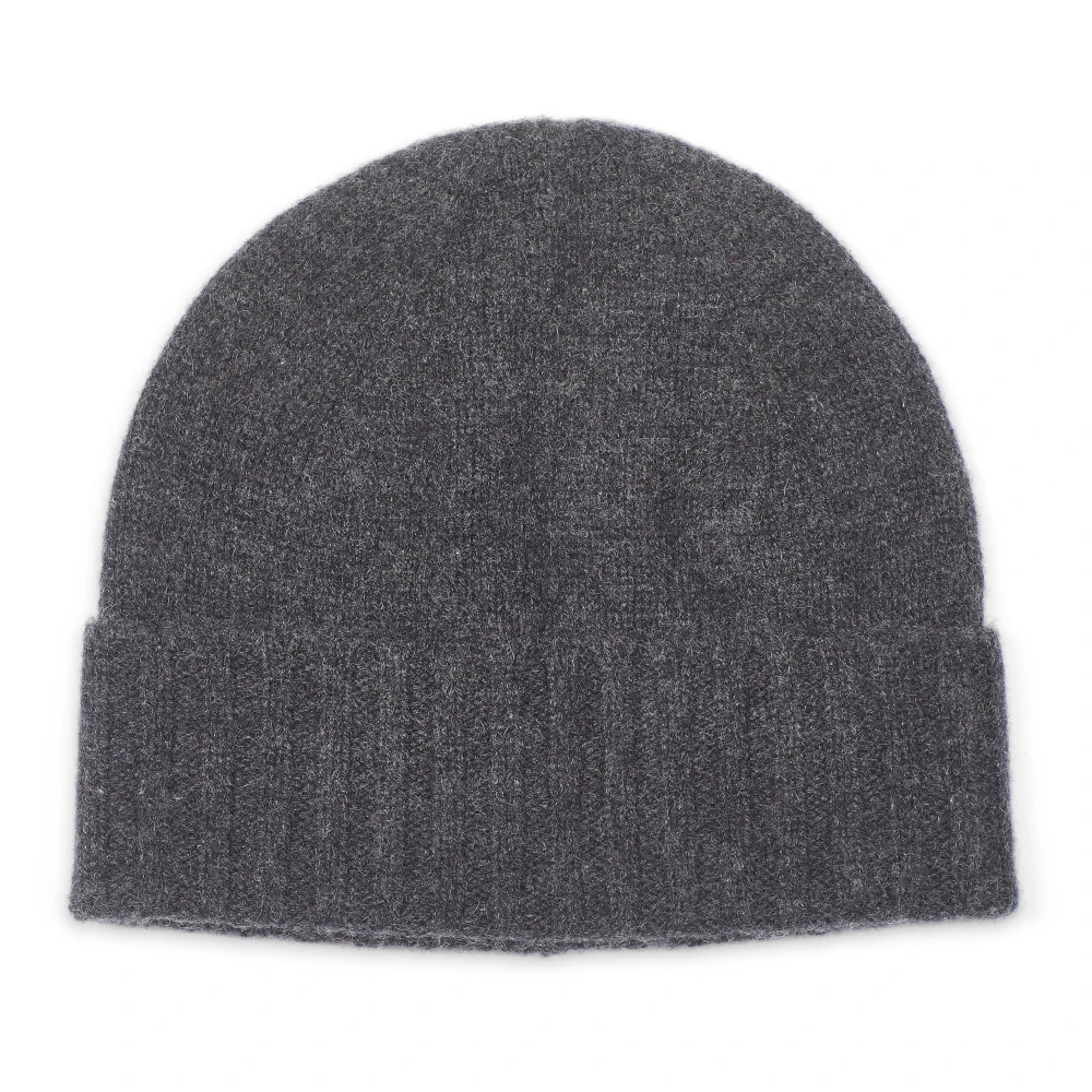 Howard London Klassisk Cashmere Beanie Mörkgrå Gray, Herr