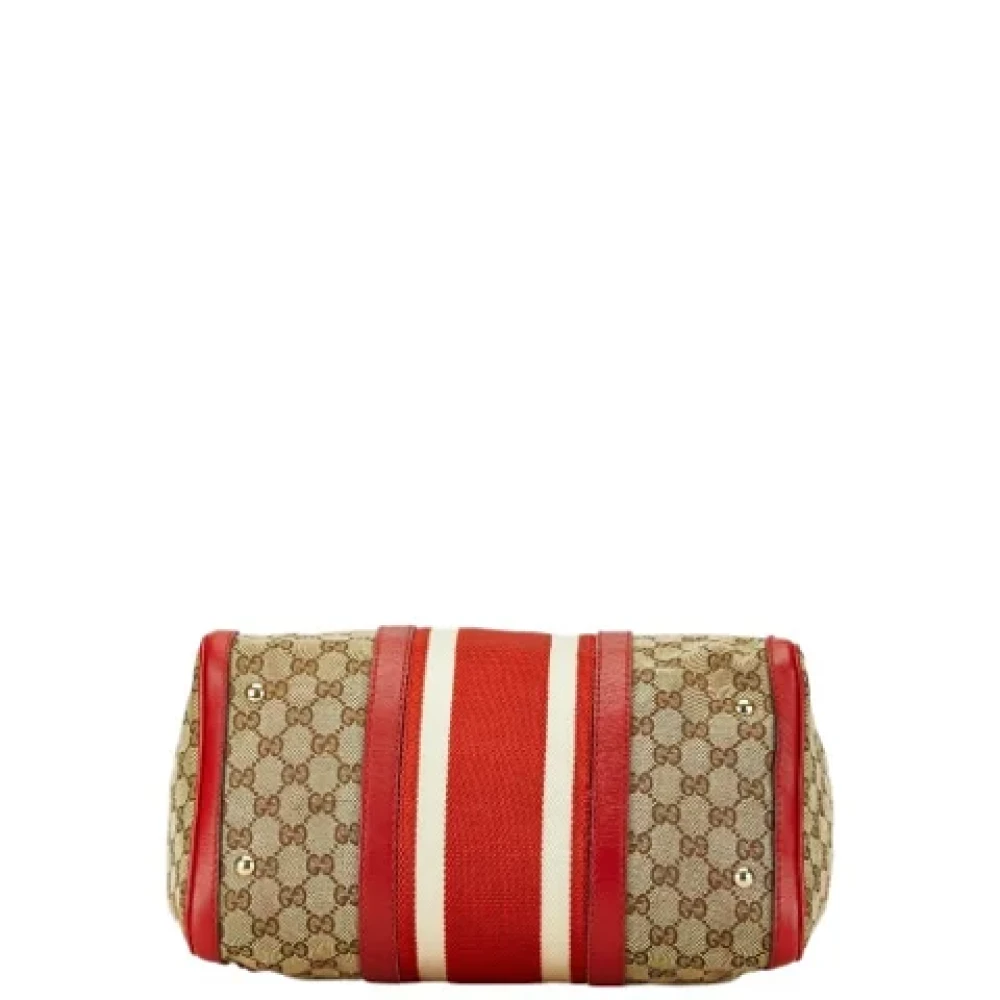 Gucci Vintage Pre-owned Canvas handbags Beige Dames