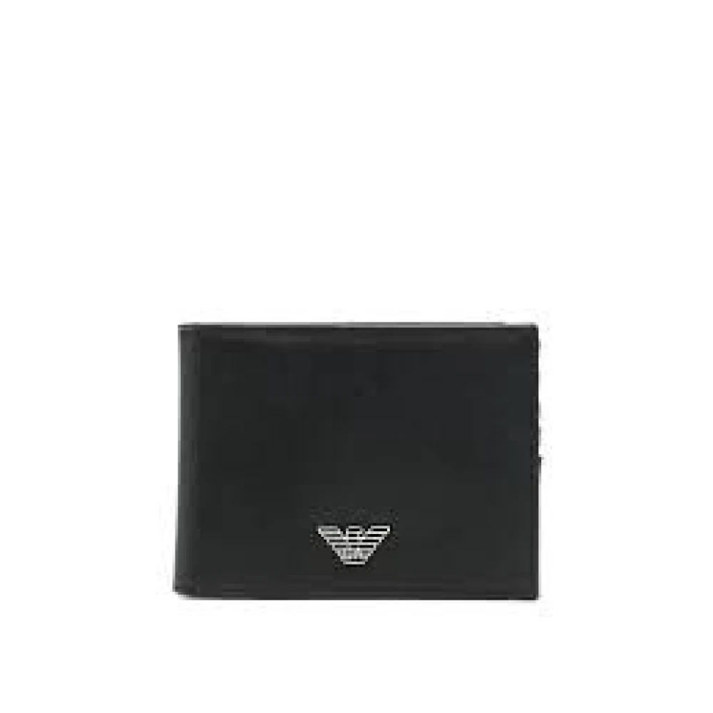 Emporio Armani Mannelijk Zwart Accessoires Heren, One Size, Wallets & Cardholders