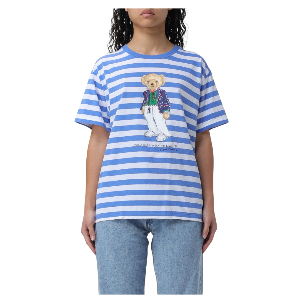 Polo Ralph Lauren Bear T-Shirt - Stilren och SEO-vänlig Blue, Dam